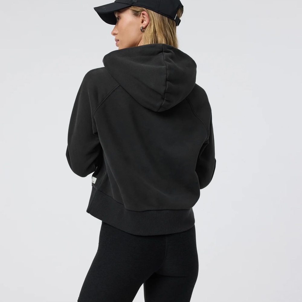Vuori Restore Half Zip Hoodie - Washed Black - Picture 2 of 8
